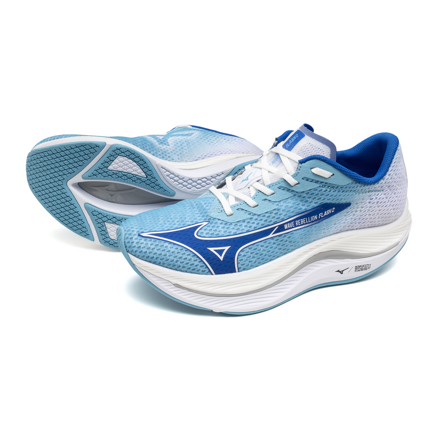 Mizuno WAVE REBELLION FLASH 2 River blue/mugen blue/white