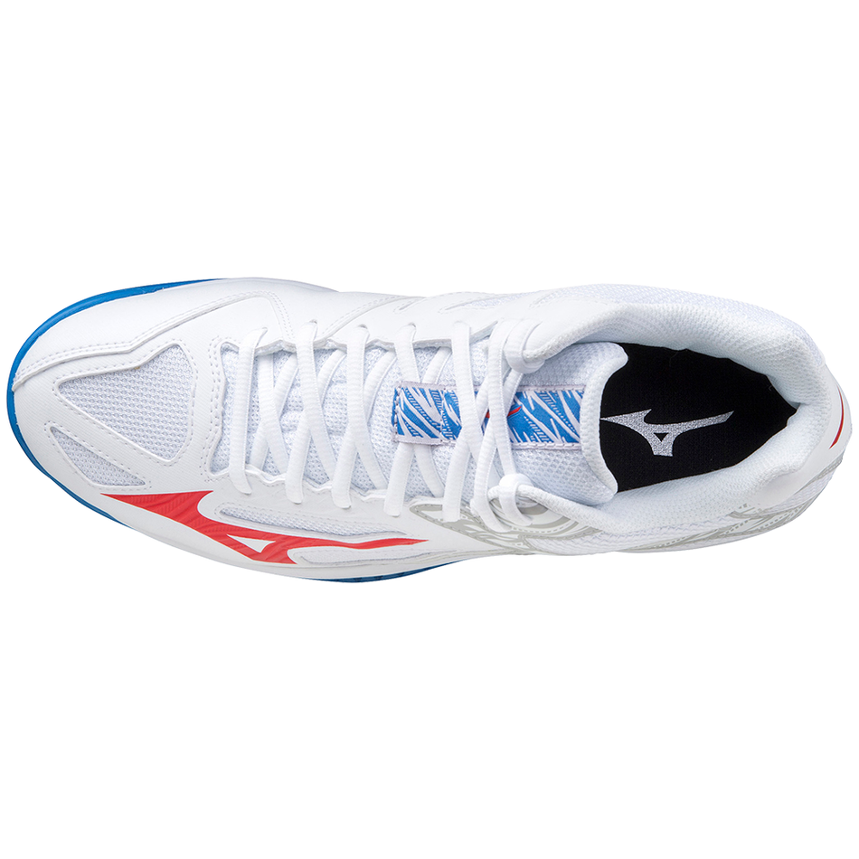 Mizuno Thunder Blade 3 Mid Wht/FieryRed/FrenchBlue