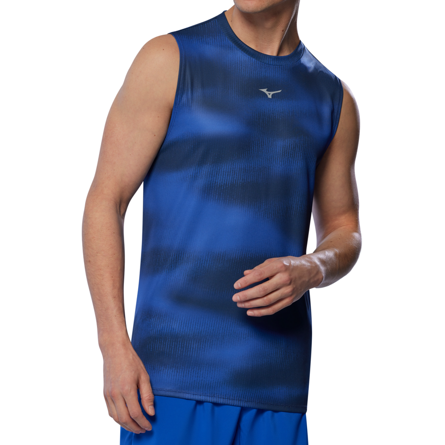 Mizuno CORE GRAPHIC SLEEVELESS Reflexblue