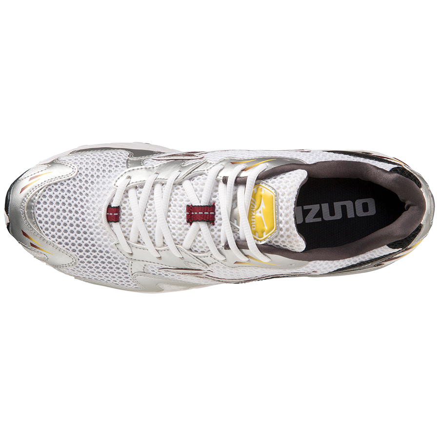 Mizuno Wave Rider 10 White/Cabernet/Silver
