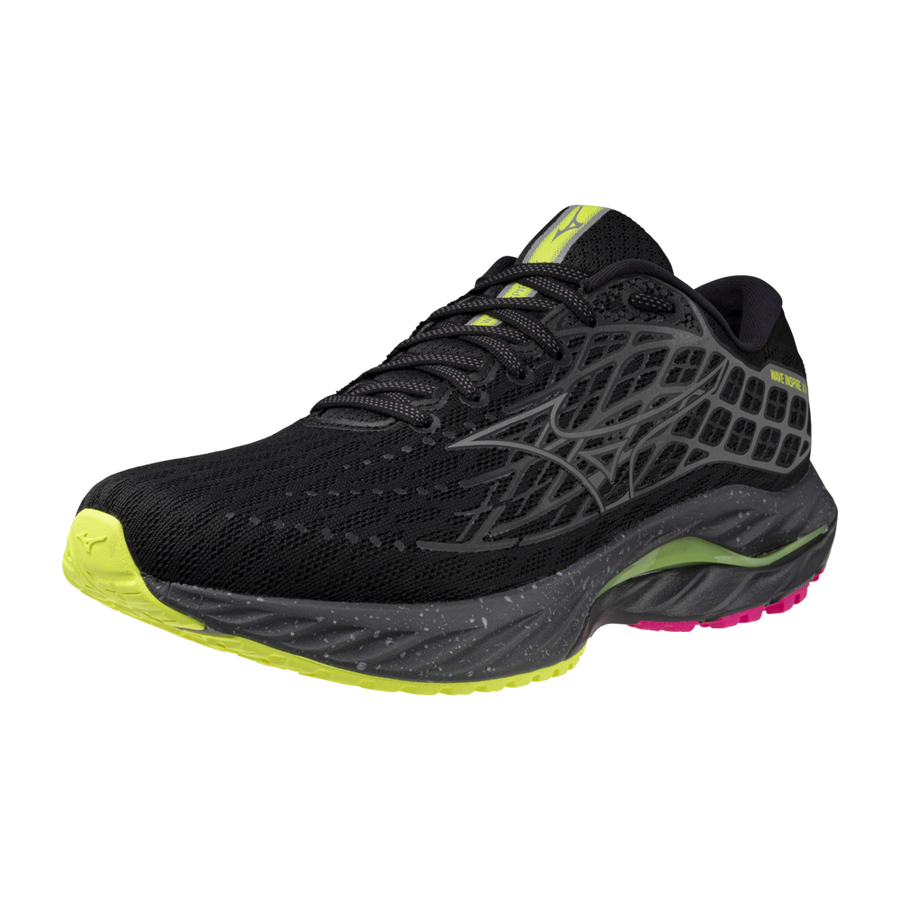 Mizuno WAVE INSPIRE 20 Black/silver/sunny lime