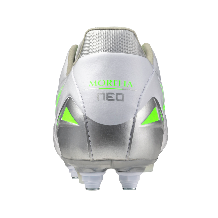 Mizuno MORELIA NEO IV PRO MIX White/neon green/cool gray 3c