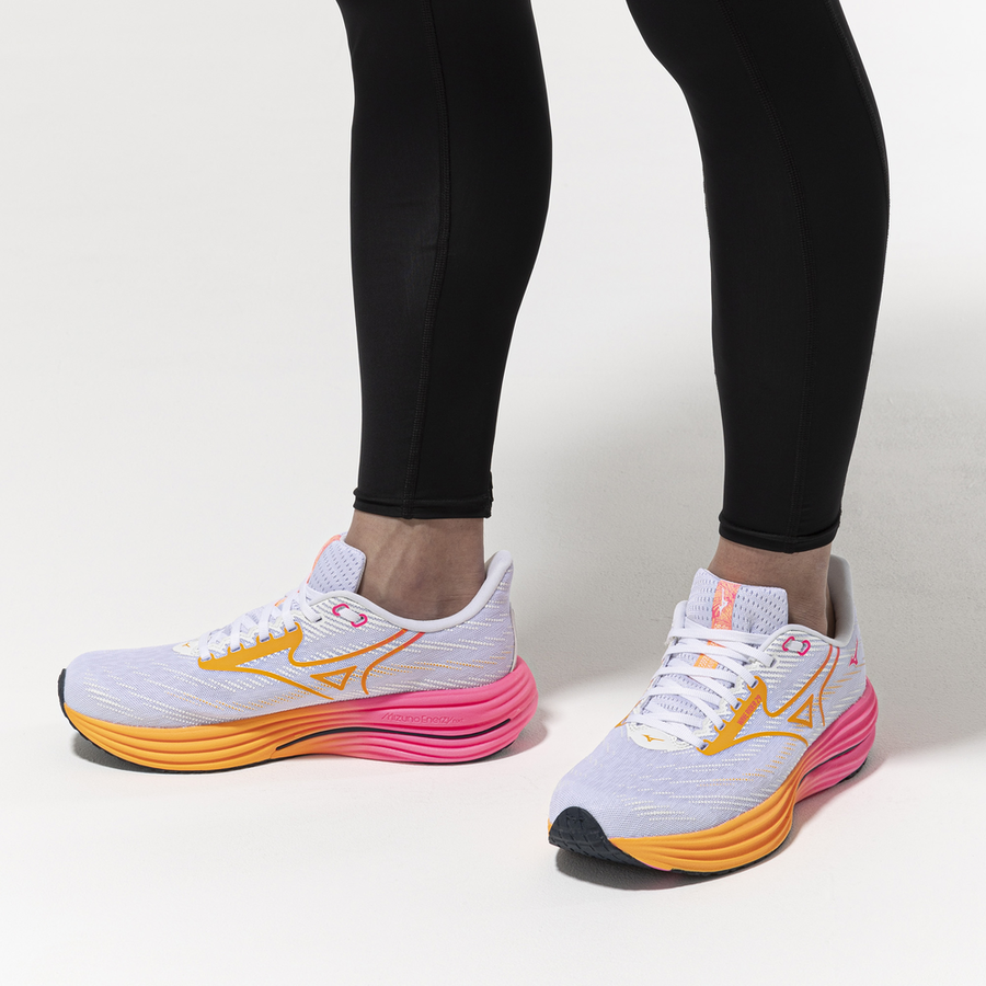 Mizuno WAVE RIDER 29 White/Tang Orange/Pink Tetra
