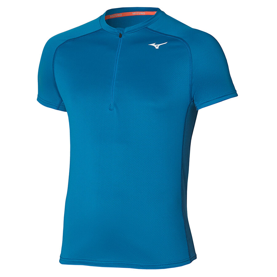 Mizuno ER Trail HZ Tee Mykonos Blue