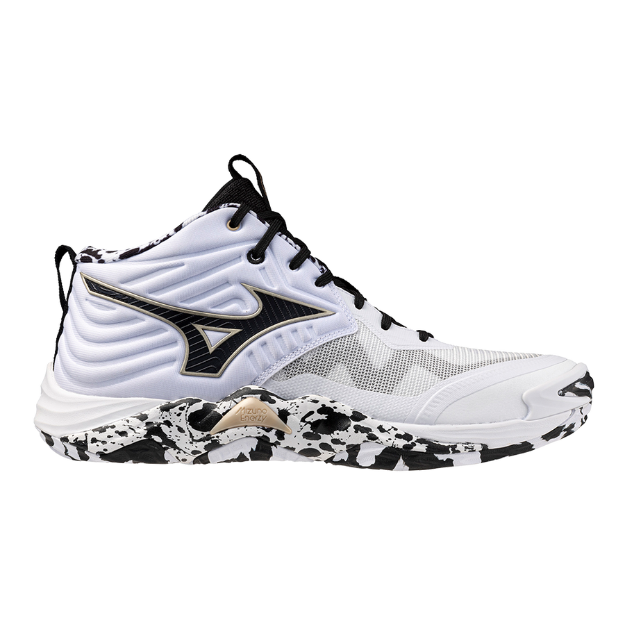 Mizuno WAVE MOMENTUM ELITE MID White/Black/GE Gold