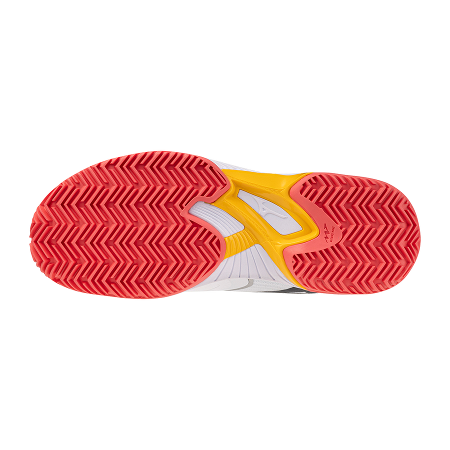 Mizuno WAVE EXCEED COURT CC White/Calypso Coral/Citrus