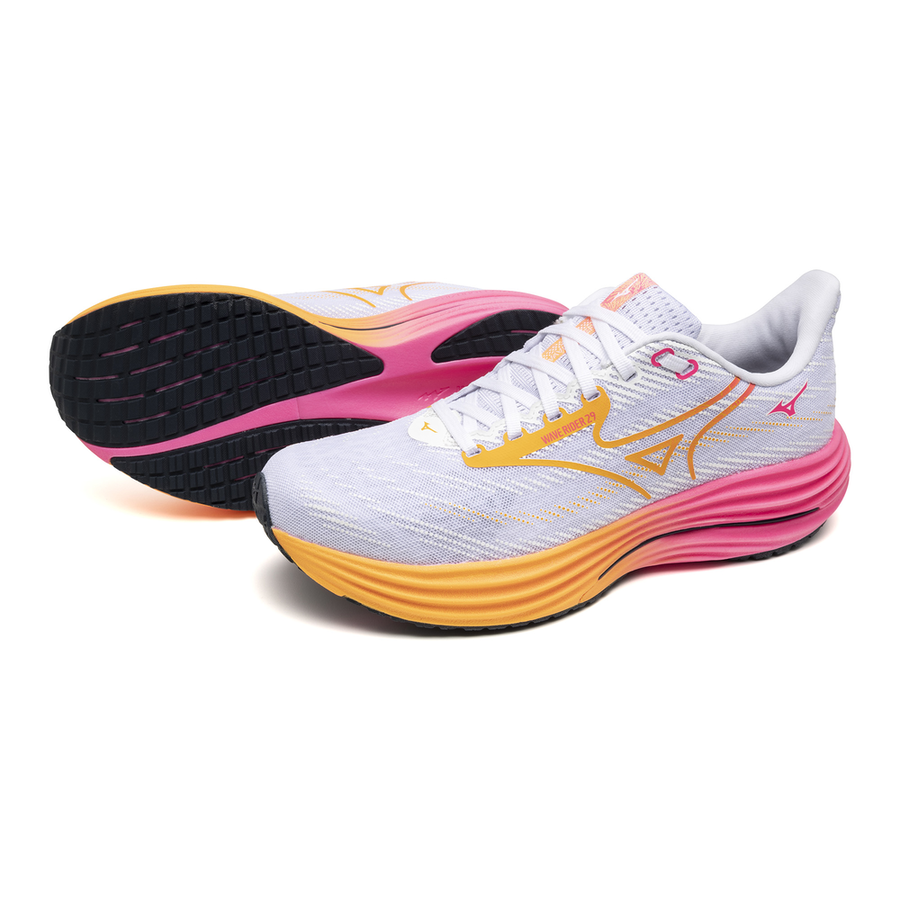 Mizuno WAVE RIDER 29 White/Tang Orange/Pink Tetra