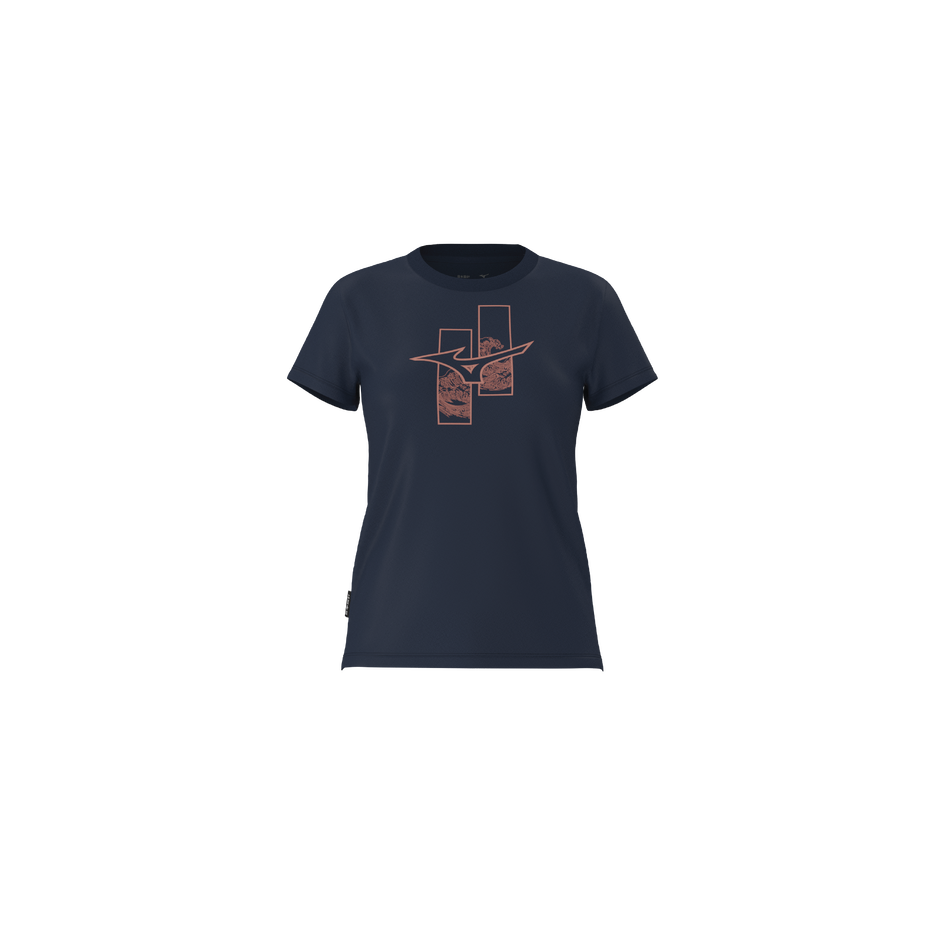 Mizuno Athleticwear runbird t-shirt Dress blues