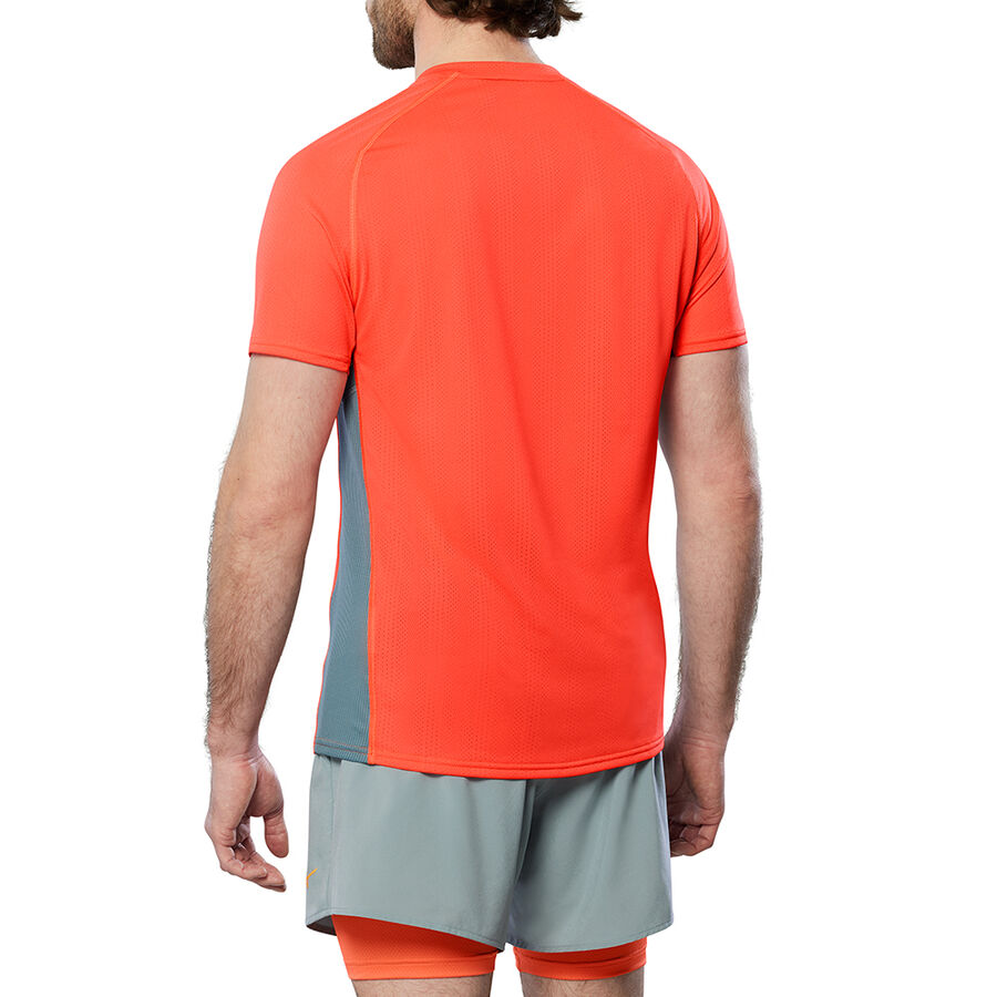 Mizuno Trail DryAeroFlow HZ Tee Nasturtium / Lead
