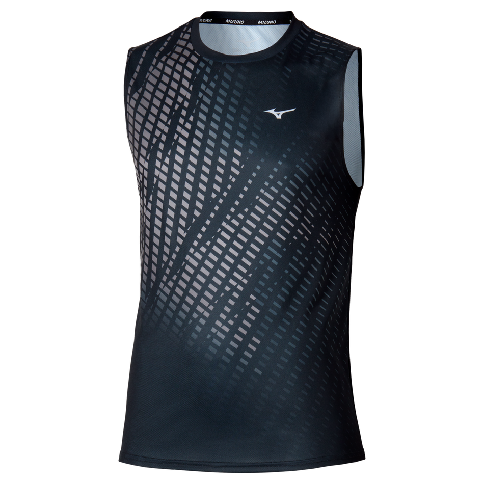 Mizuno Core Graphic Sleeveless(M) Black / Gray