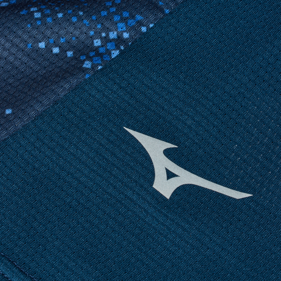 Mizuno Graphic Short Sleeve Tee(M) Estate Blue