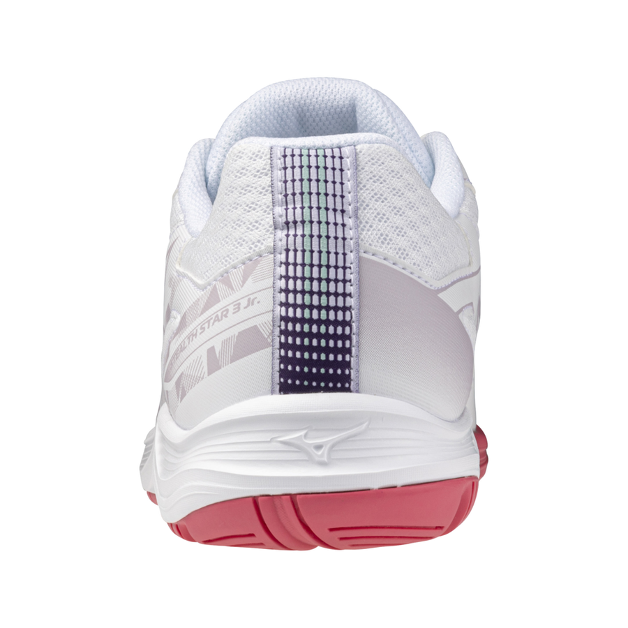 Mizuno STEALTH STAR 3 JR. White/violet indigo/camellia rose
