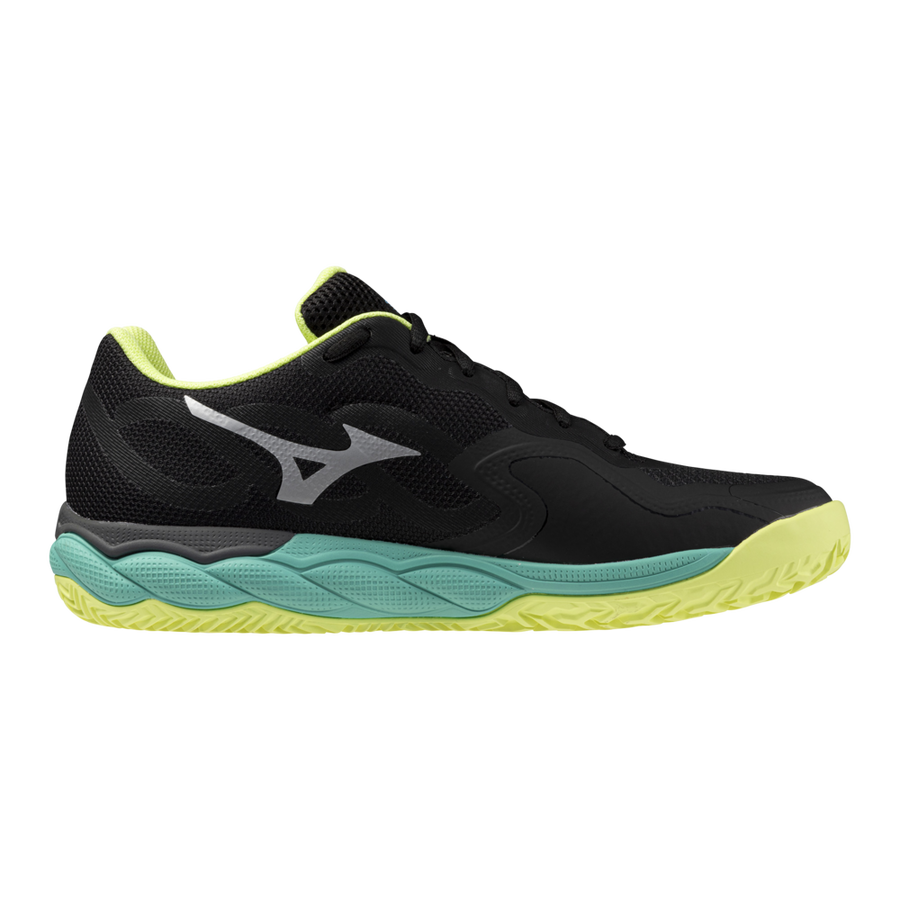 Mizuno WAVE ENFORCE COURT CC Black/white/sunny lime