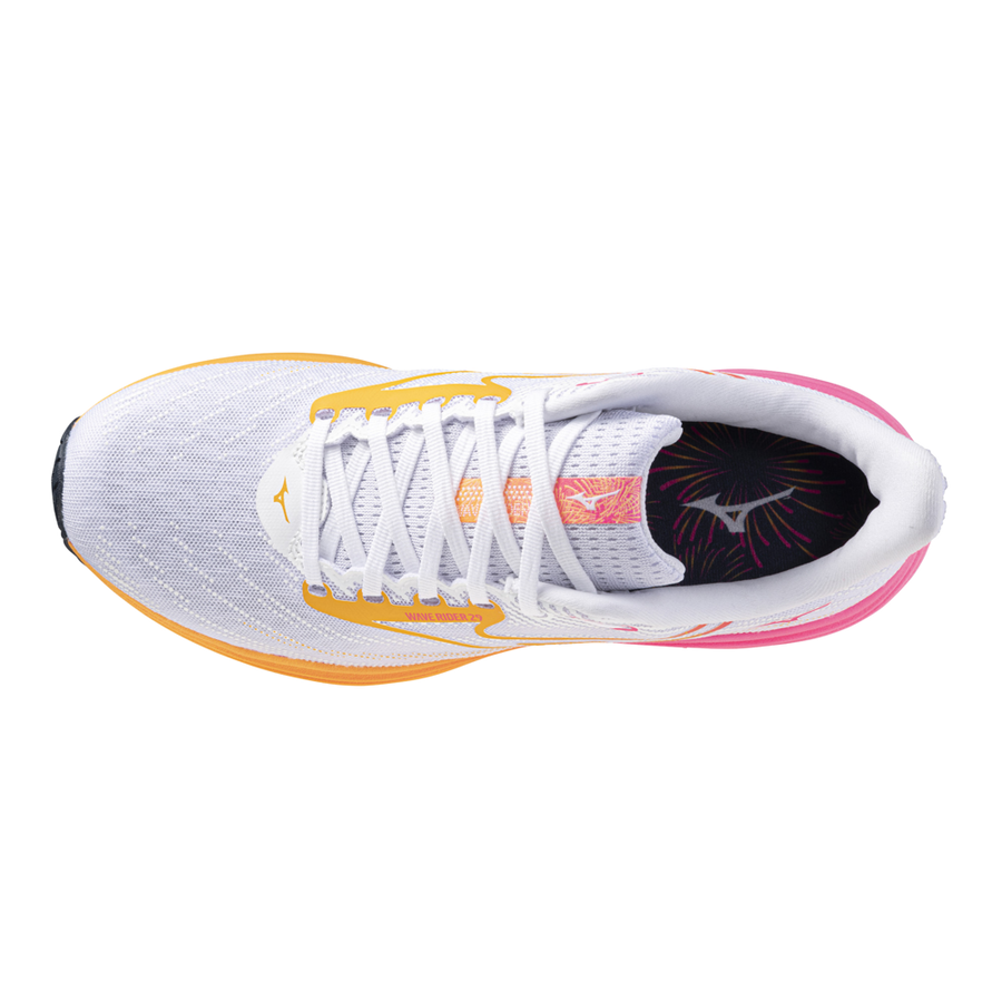 Mizuno WAVE RIDER 29 White/Tang Orange/Pink Tetra
