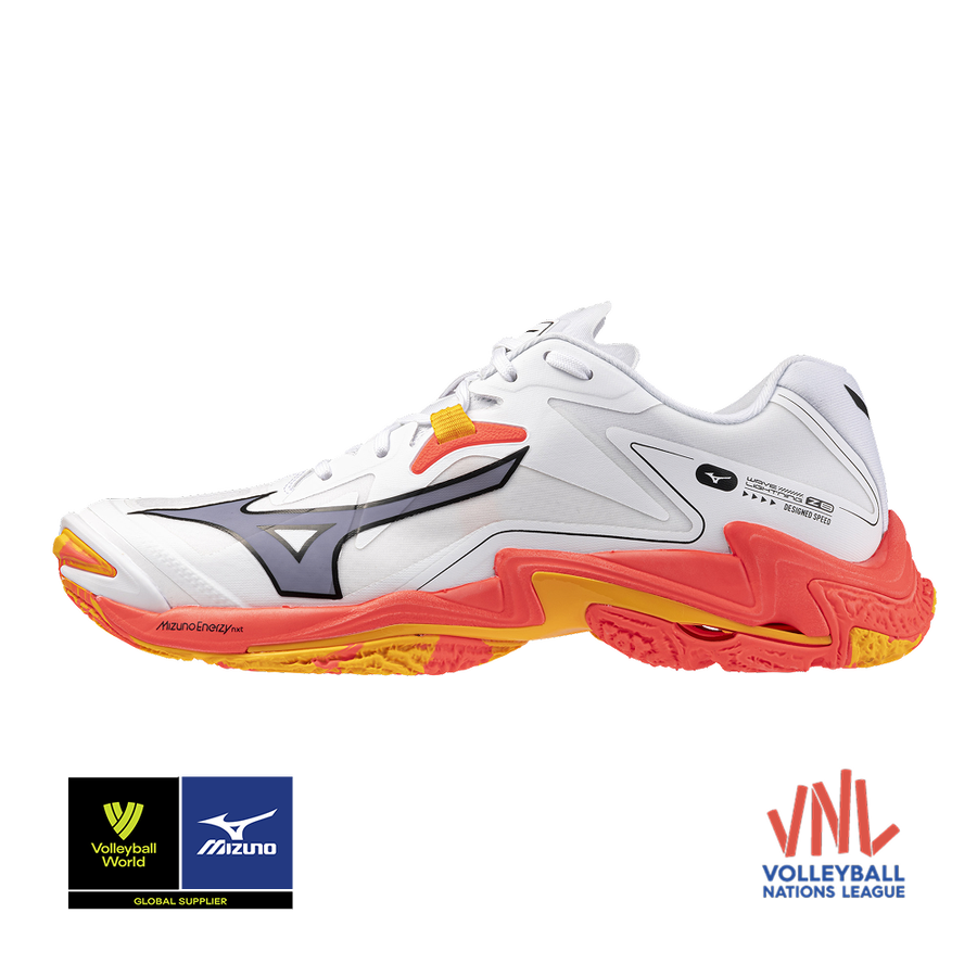 Mizuno WAVE LIGHTNING Z8 White/Fiery Coral 2/Citrus