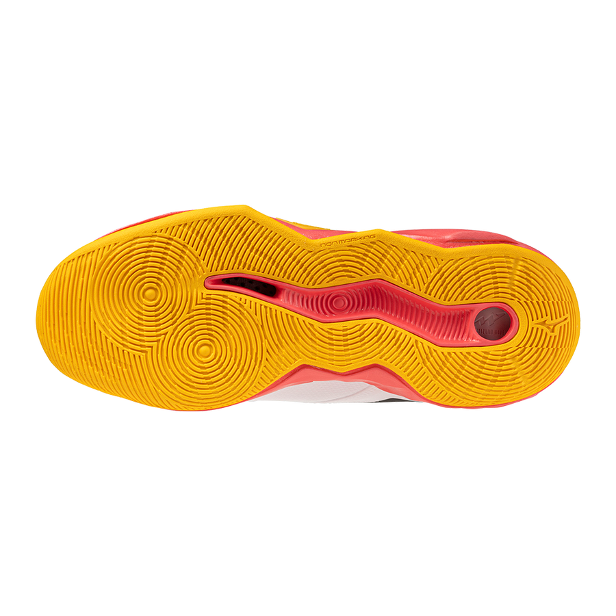 Mizuno WAVE MOMENTUM PRO MID White/Fiery Coral 2/Citrus