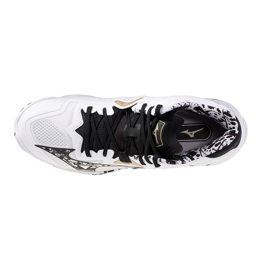 Mizuno WAVE LIGHTNING Z8 MID White/Black/GE Gold