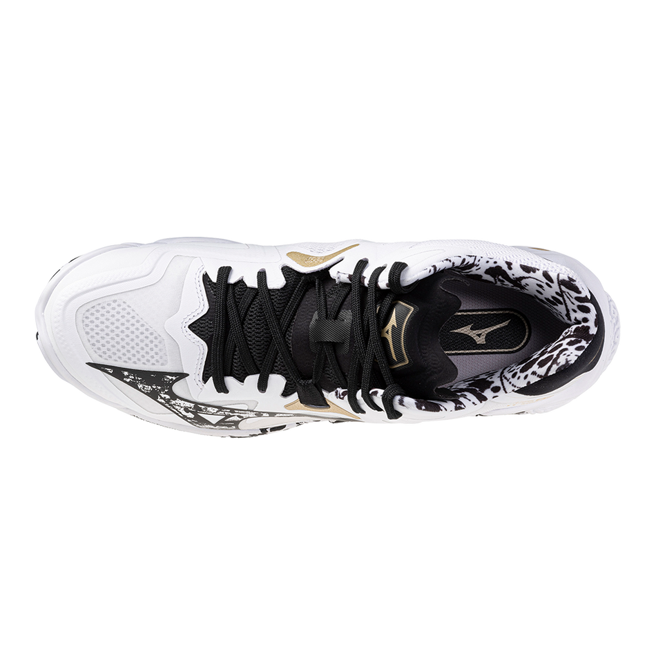 Mizuno WAVE LIGHTNING Z8 MID White/Black/GE Gold