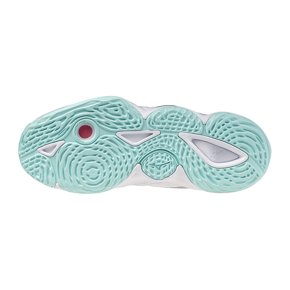 Mizuno WAVE MOMENTUM ELITE MID White/Blue Tint