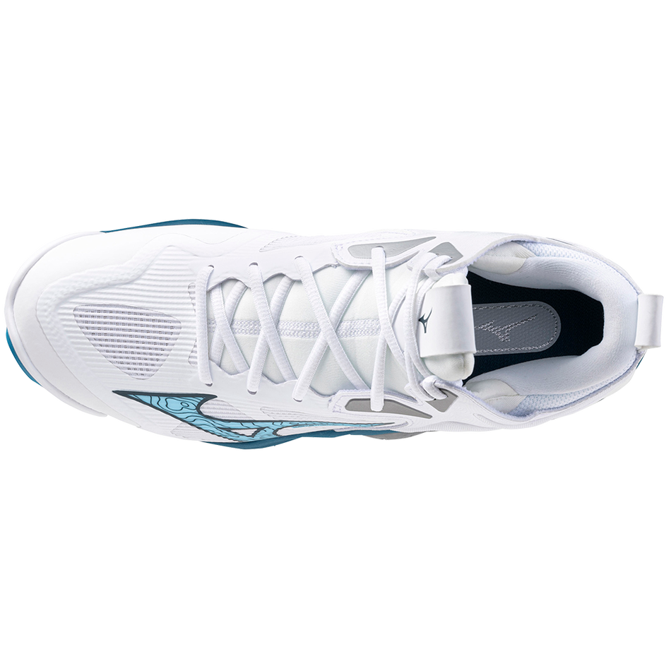 Mizuno WAVE MOMENTUM 3 MID White/Sailor Blue/Silver