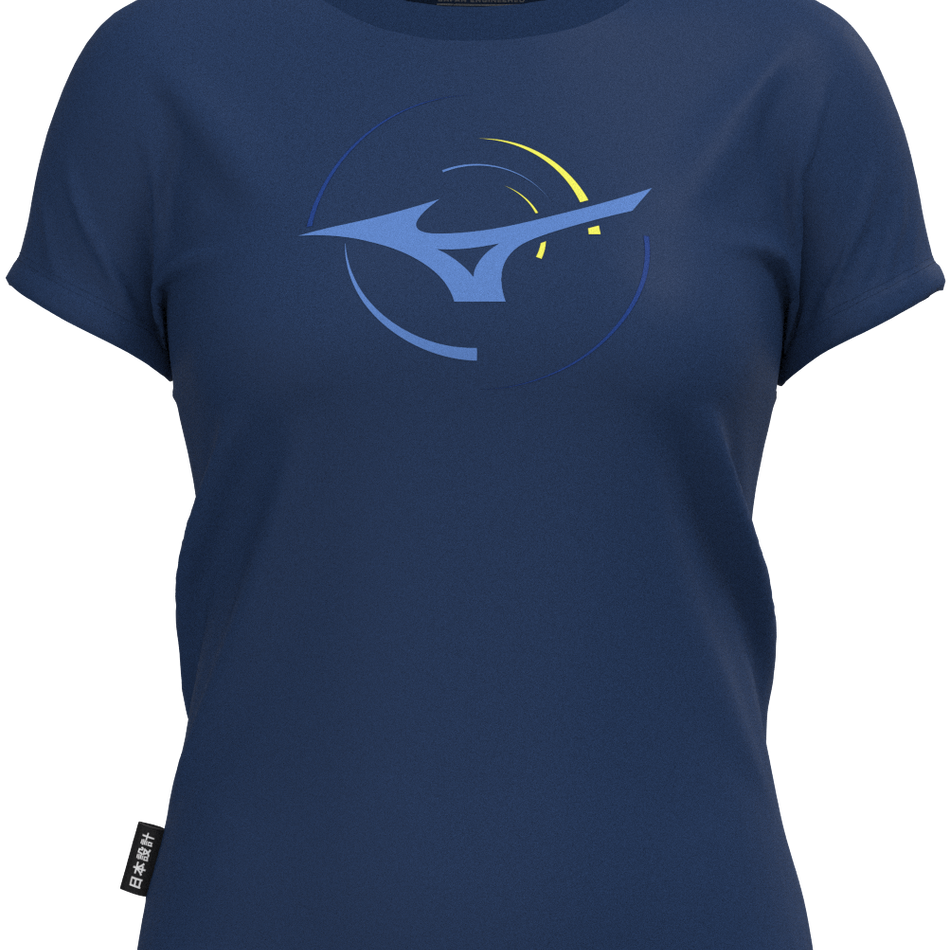 Mizuno Athletic RB T-shirt(W) ESTATE BLUE