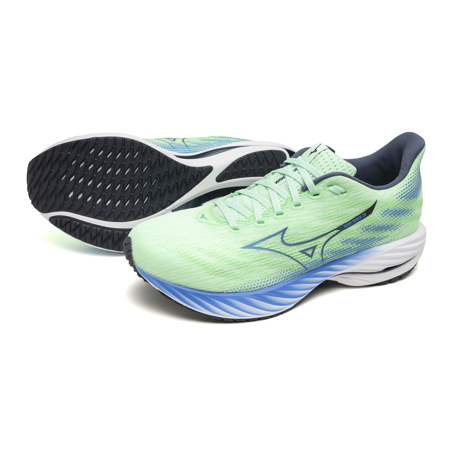 Mizuno WAVE RIDER 28 Neo Mint/Frontier Blue/Vintage