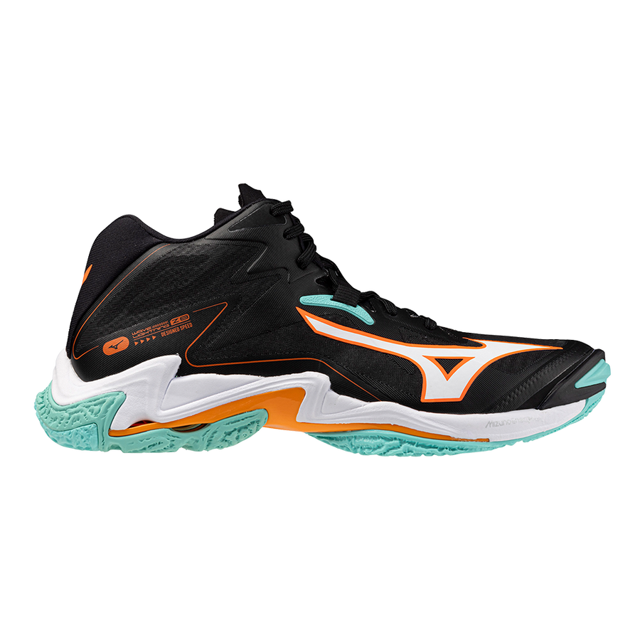 Mizuno WAVE LIGHTNING Z8 MID Black/Tangelo/Ice Green