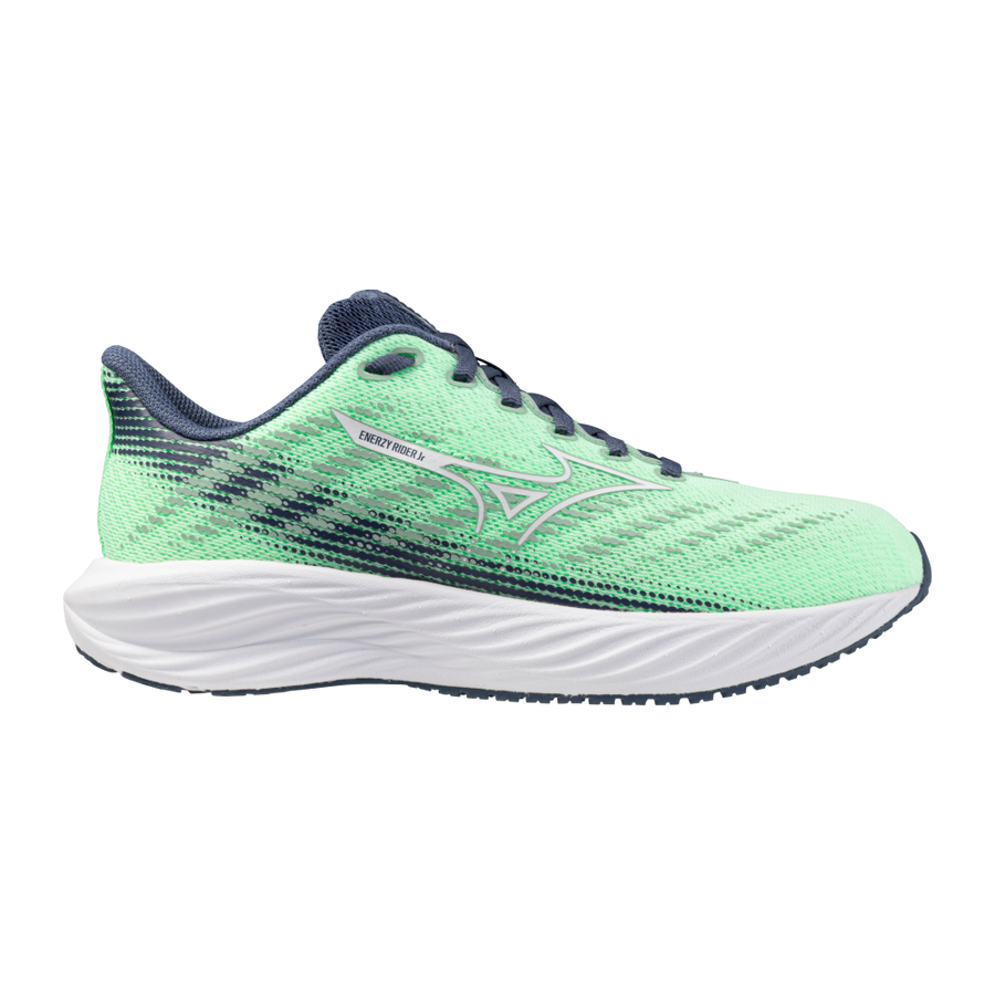 Mizuno ENERZY RIDER JR Neo Mint/White/Vintage Indigo