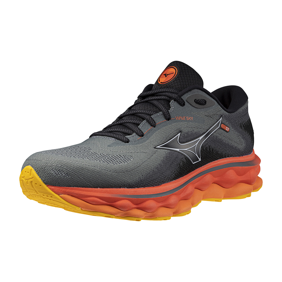 Mizuno WAVE SKY 7 Turbulence/Nickel/Hot Coral