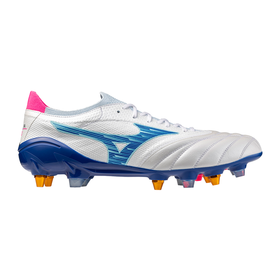 Mizuno MORELIA NEO IV BETA ELITE MIX White/Tanager Turquoise/Pink Tetra