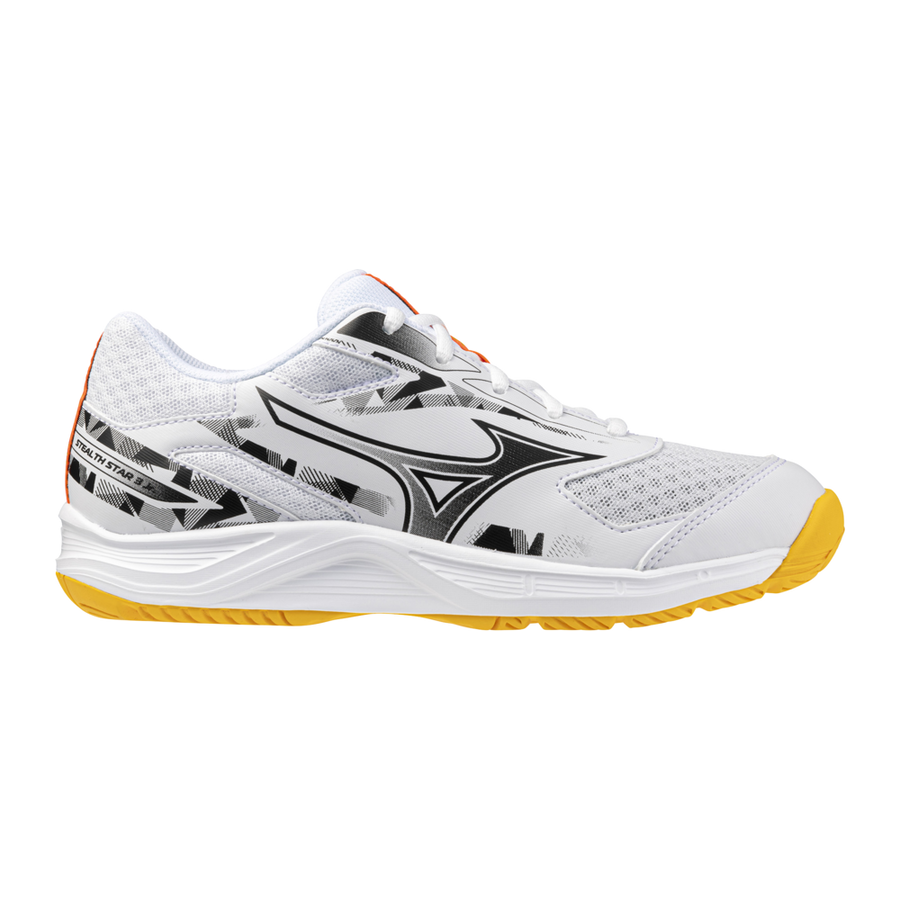 Mizuno STEALTH STAR 3 JR. White/Fiery Coral 2/Citrus