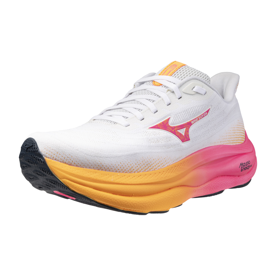 Mizuno WAVE SKY 9 White/Tang Orange/Pink Tetra