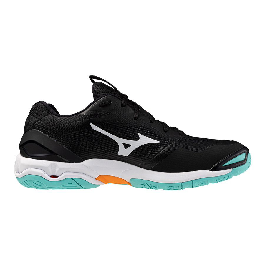 Mizuno WAVE STEALTH 6 Black/Tangelo/Ice Green