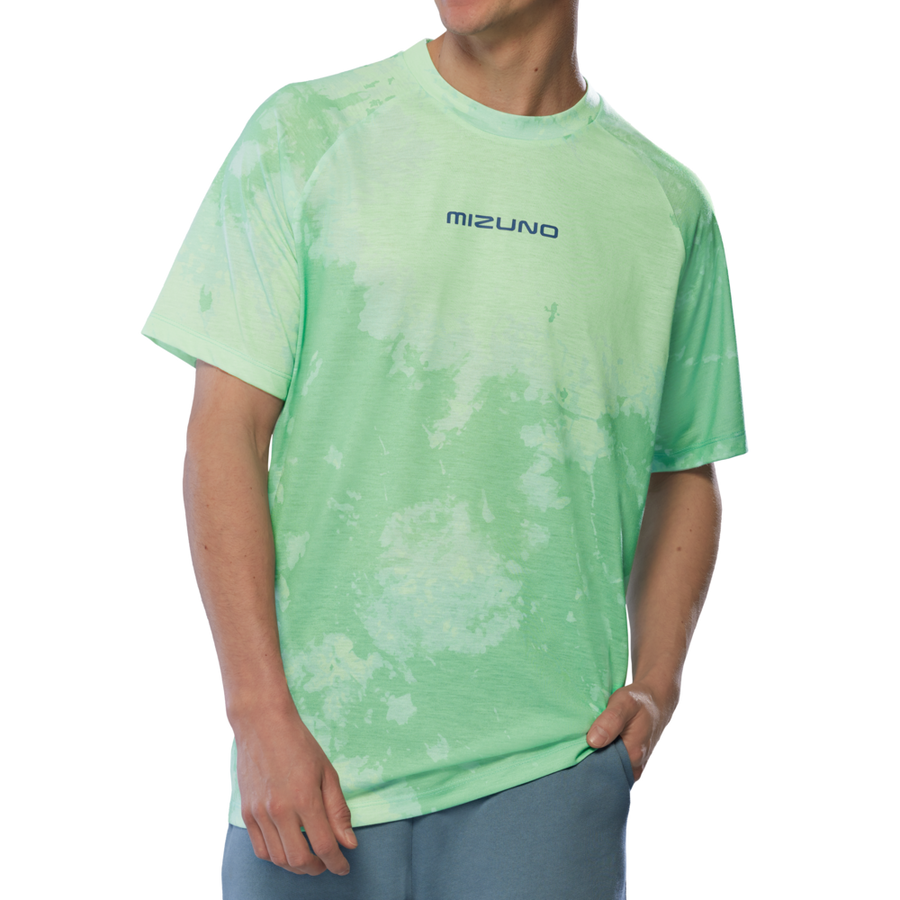 Mizuno ATHLETICS FRONTIER GRAPHIC T-SHIRT Patina green