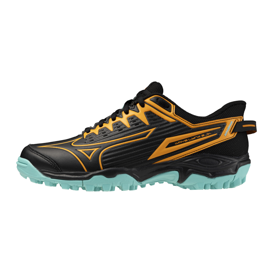 Mizuno WAVE LYNX 2 Jr. Black/Tangelo/Ice Green