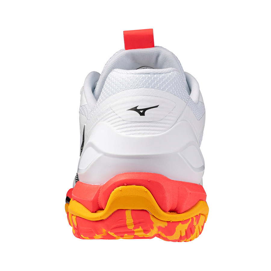 Mizuno WAVE STEALTH 6 White/Fiery Coral 2/Citrus