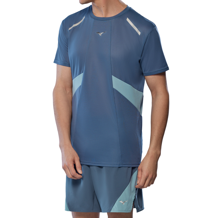 Mizuno DRYAEROFLOW T-SHIRT Vintage indigo