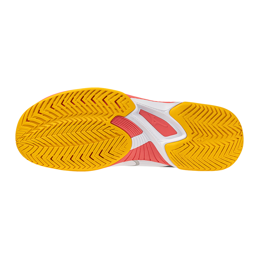 Mizuno WAVE EXCEED COURT AC White/Calypso Coral/Citrus