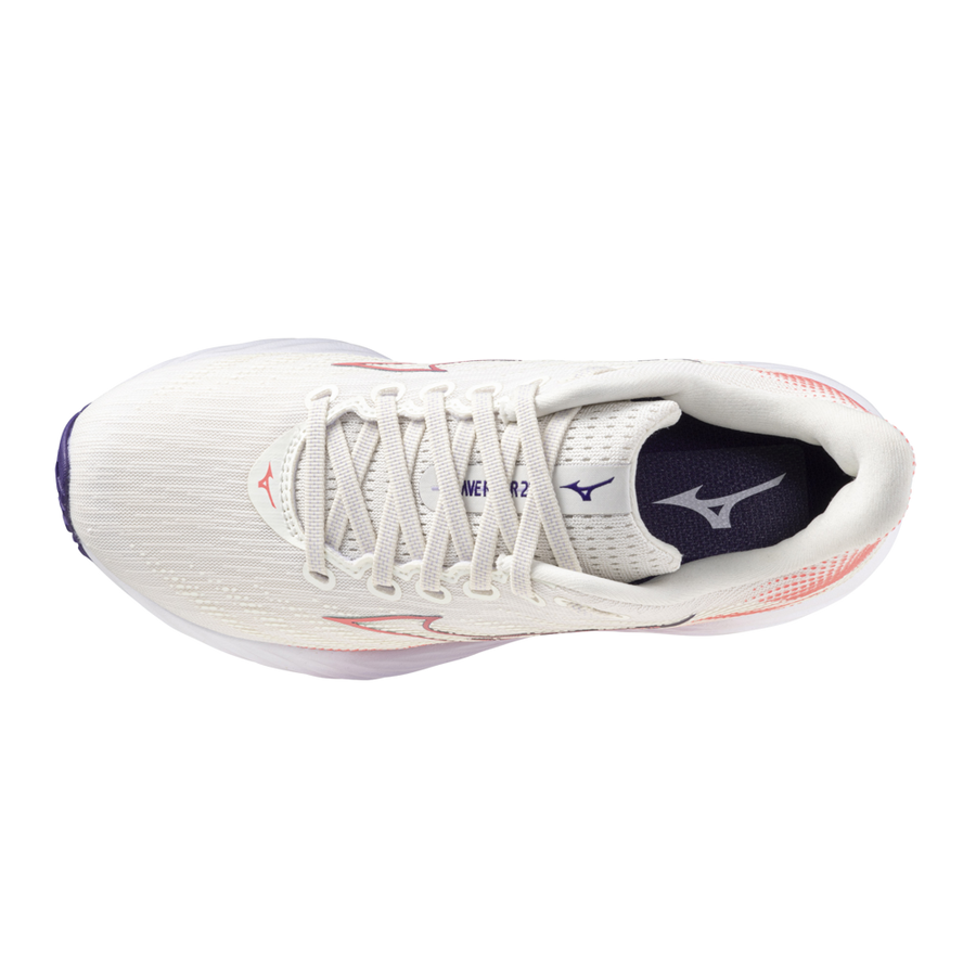 Mizuno WAVE RIDER 28 MIZSnowWhite/CamelliaRose/VinI