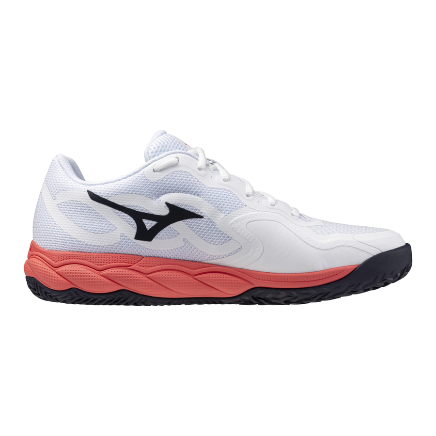 Mizuno WAVE ENFORCE COURT CC White/Baritone Blue/CalypsoCor