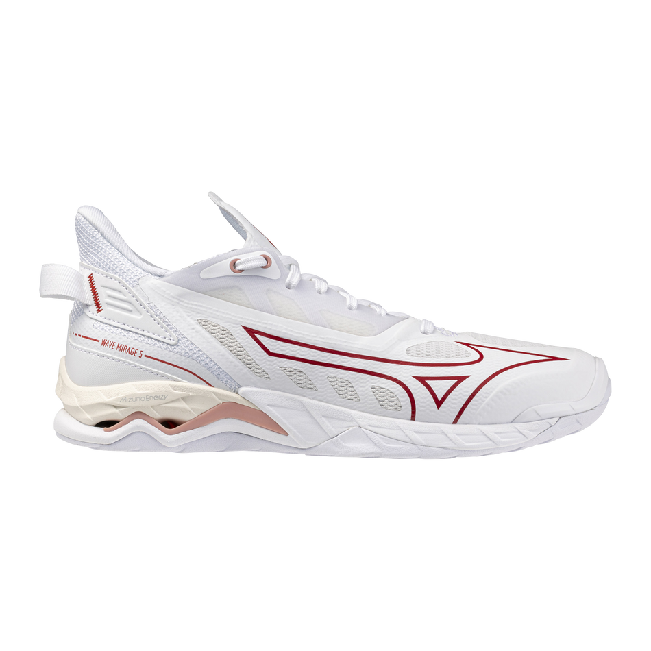 Mizuno WAVE MIRAGE 5 White/Rose Elegance/Lava Falls