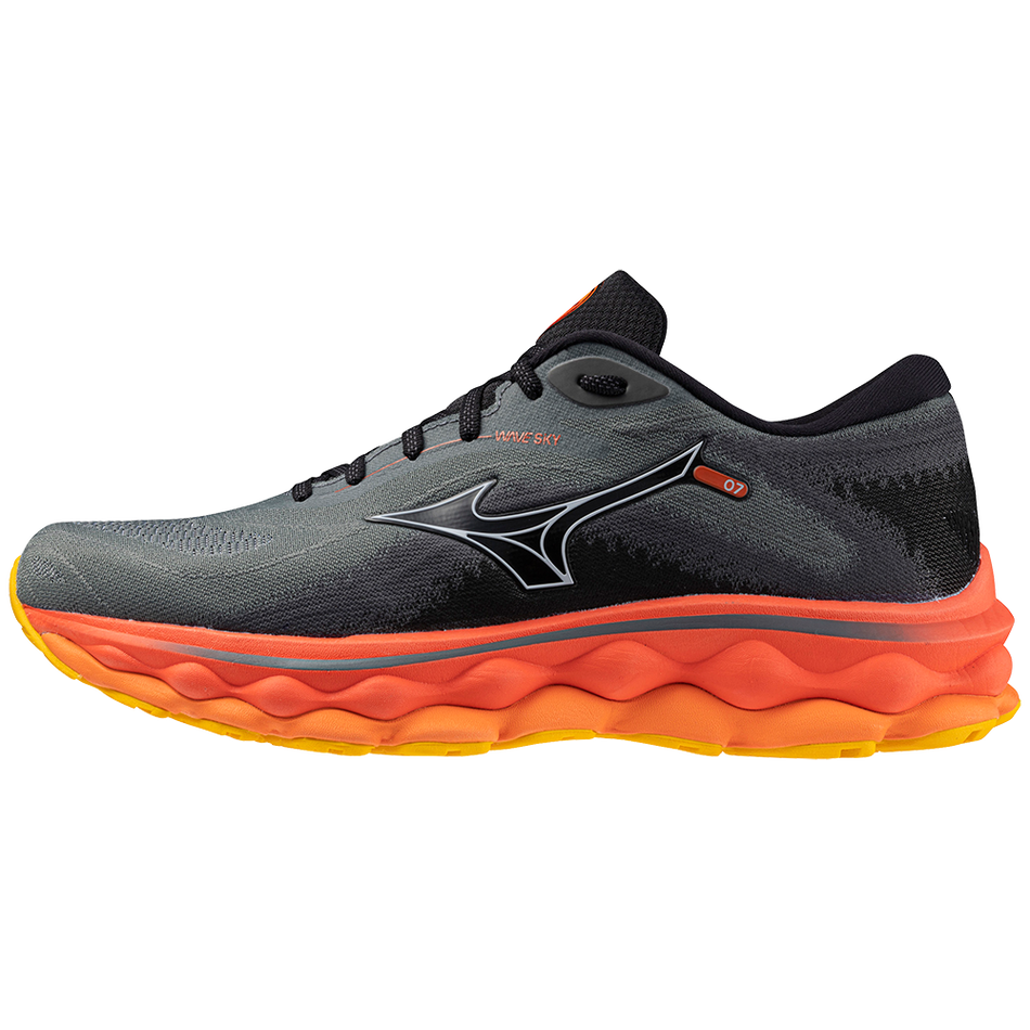 Mizuno WAVE SKY 7 Turbulence/Nickel/Hot Coral