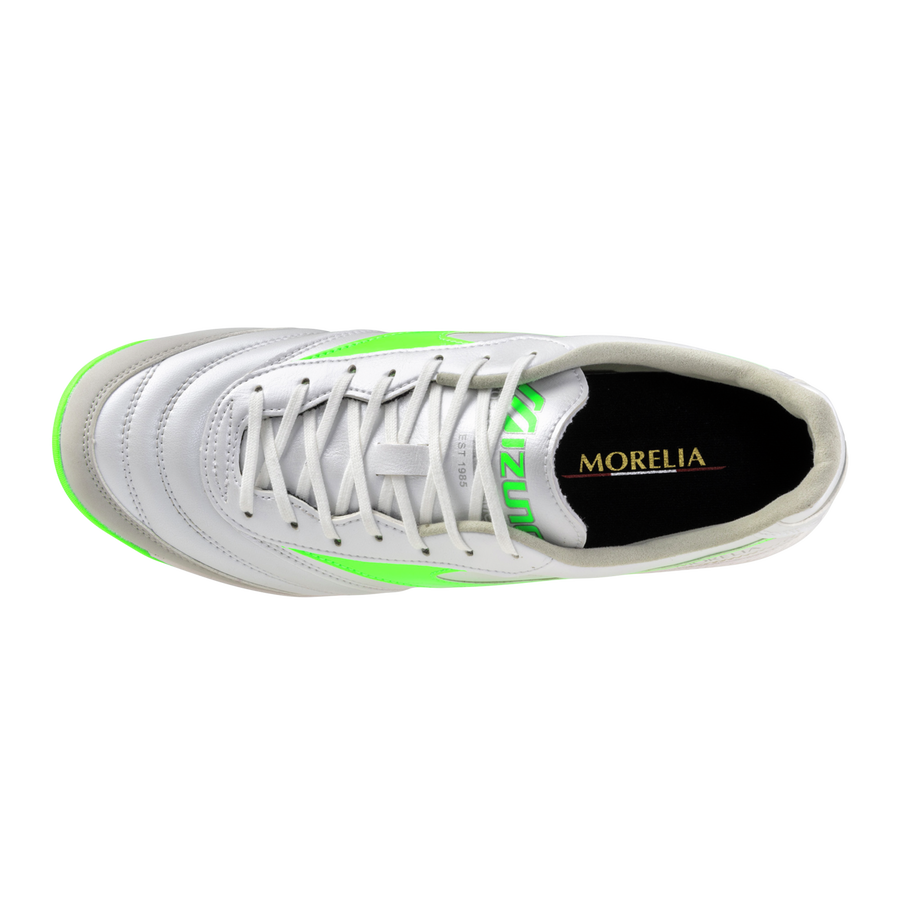 Mizuno MORELIA SALA PRO TF White/neon green/galaxy silver Mizuno MORELIA SALA PRO TF White/neon green/galaxy silver