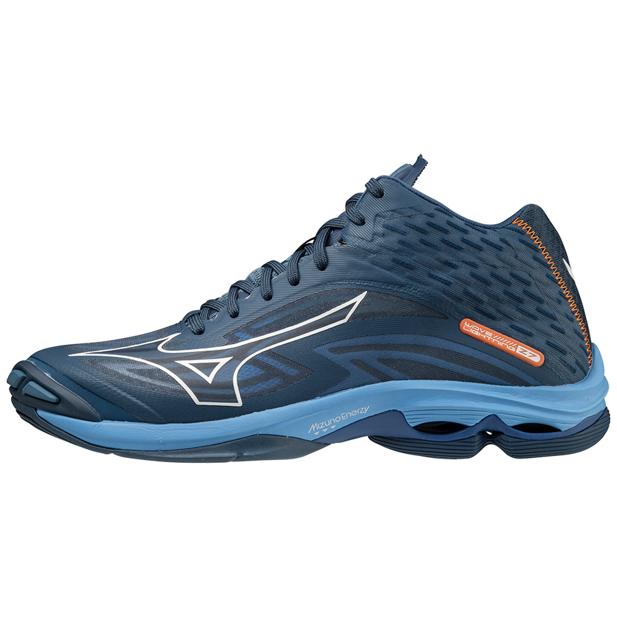 Wave Lightning Z7 Mid - Blue | Volleyball Shoes | Mizuno CZ