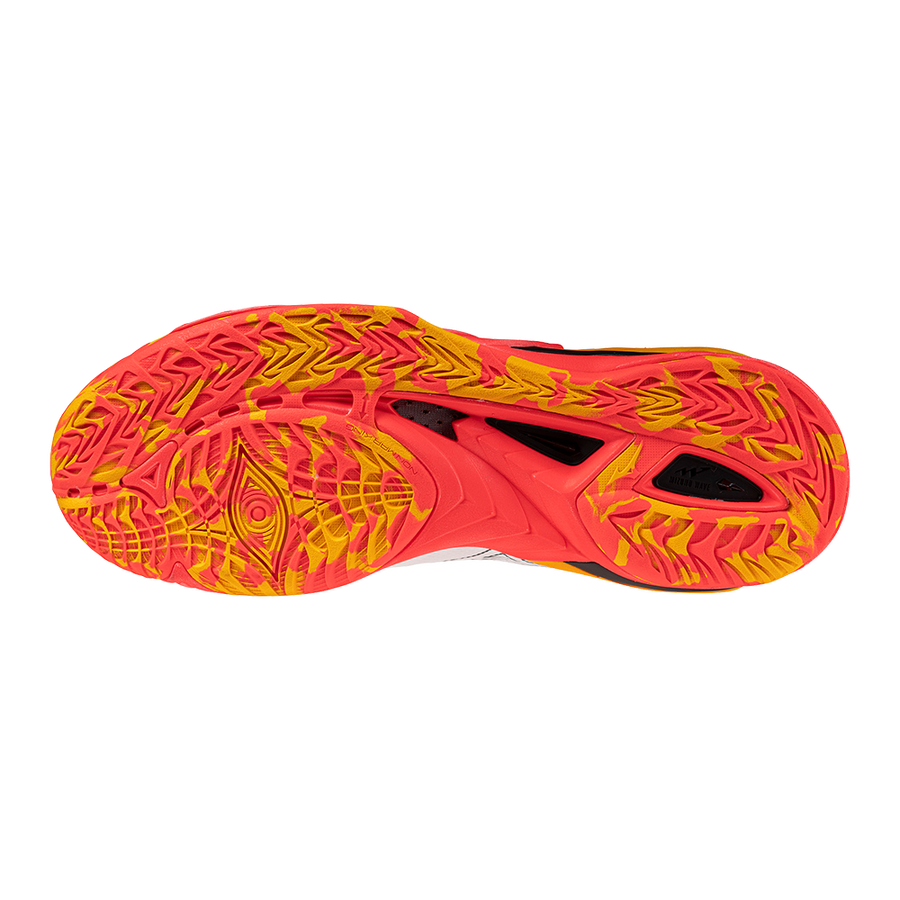 Mizuno WAVE MIRAGE 5 White/Fiery Coral 2/Citrus