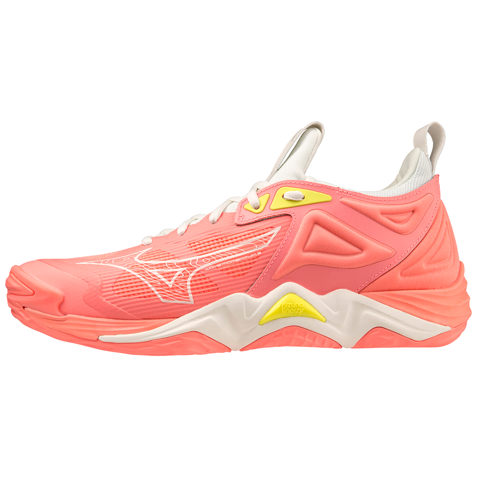Mizuno WAVE MOMENTUM 3 CCoral/Black/Bolt2(Neon)