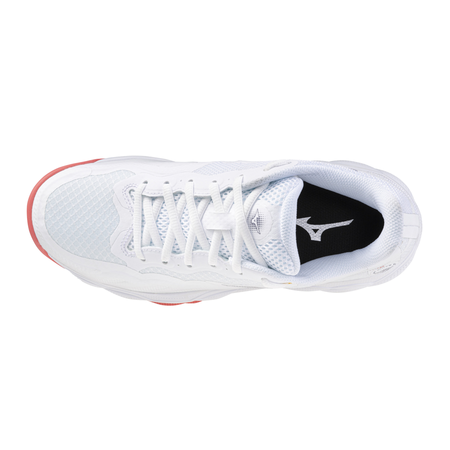 Mizuno WAVE ENFORCE COURT CC White/Blue Granite/Calypso Coral