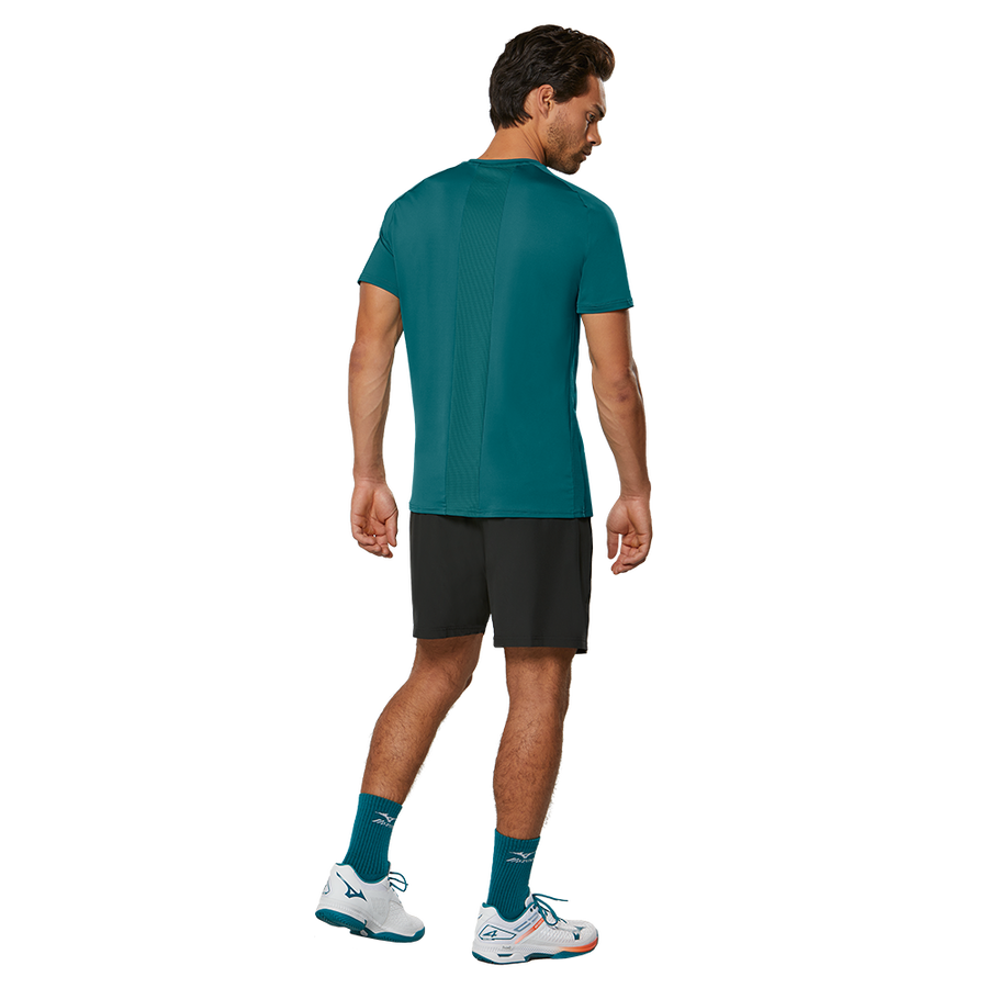 Mizuno Shadow Graphic Tee Harbor Blue