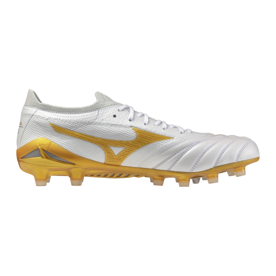 Mizuno MORELIA NEO IV β JAPAN White/MP Gold/Cool Gray 3C