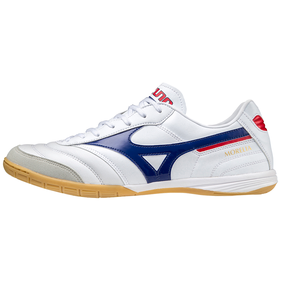 Mizuno Morelia Sala Elite IN White/280C/HighRiskRed